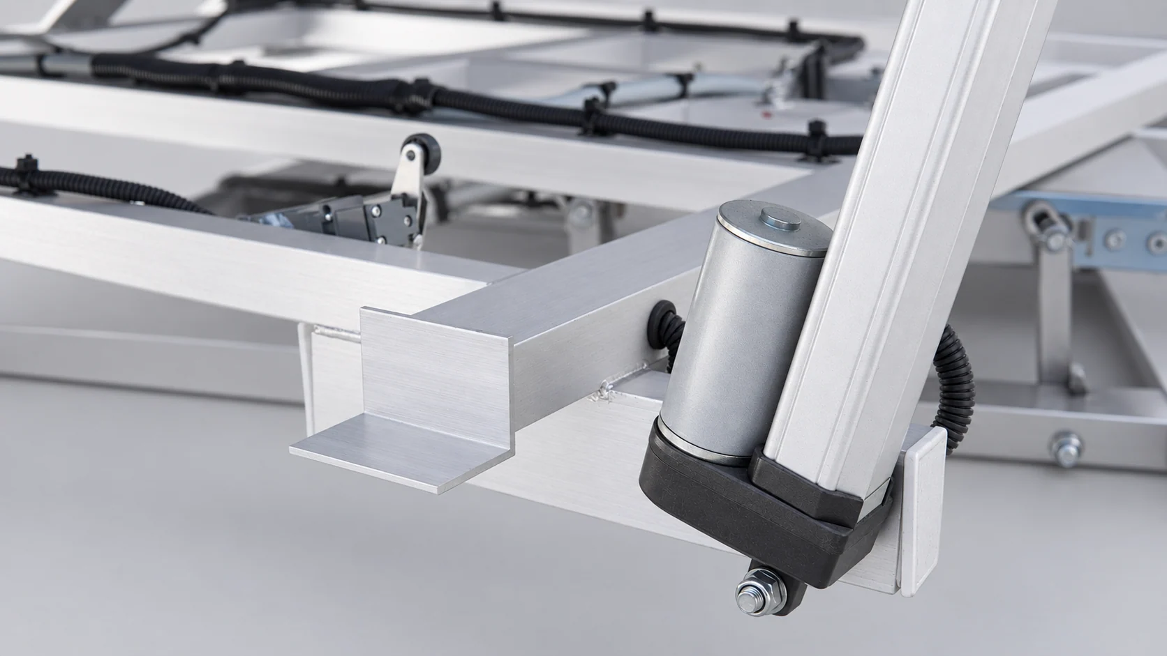Actuator base motor, pivot bolt and silver mounting bracket